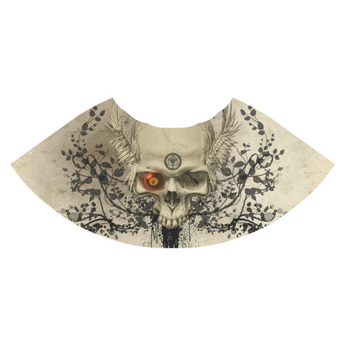 Amazing skull with wings,red eye Athena Women's Short Skirt (Model D15)