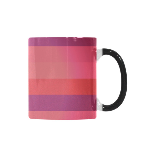 Luxury design. Vintage look. Elegant mug with artistic stripes. Purple, red sweet tones 2016 Custom Morphing Mug