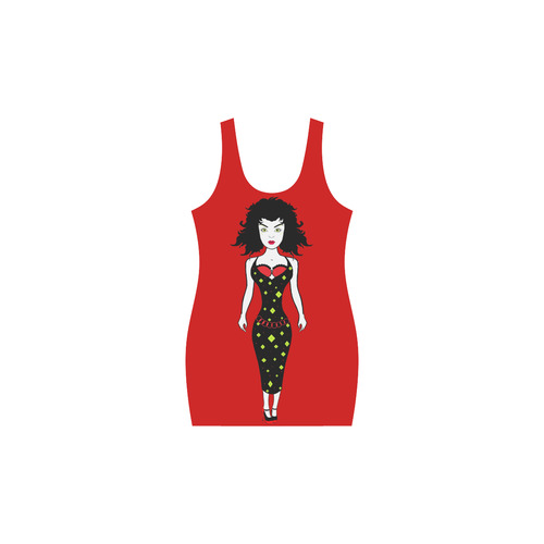 busty-betty_red Medea Vest Dress (Model D06)
