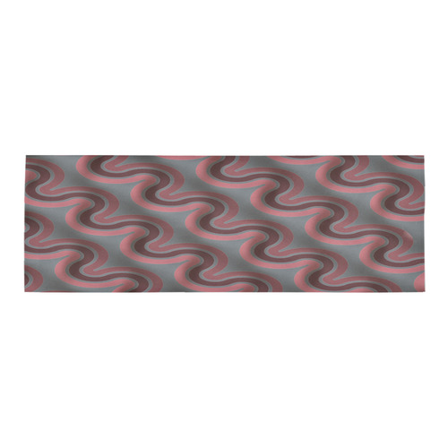 3D-Waves diagonal Area Rug 9'6''x3'3''