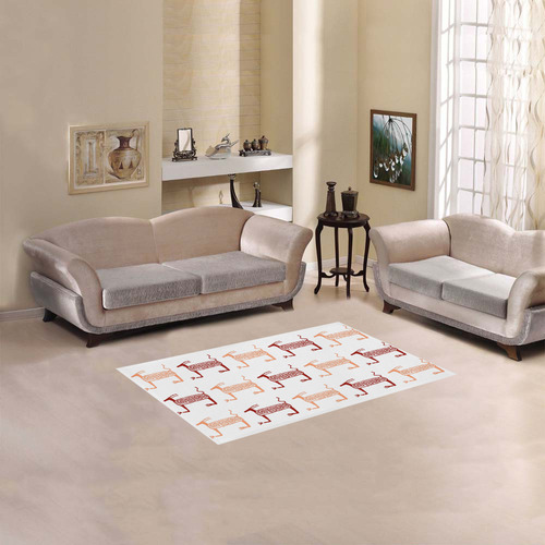 ethnik animals pattern Area Rug 2'7"x 1'8‘’