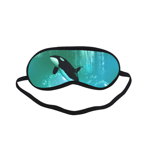 Orca with bubbles Sleeping Mask