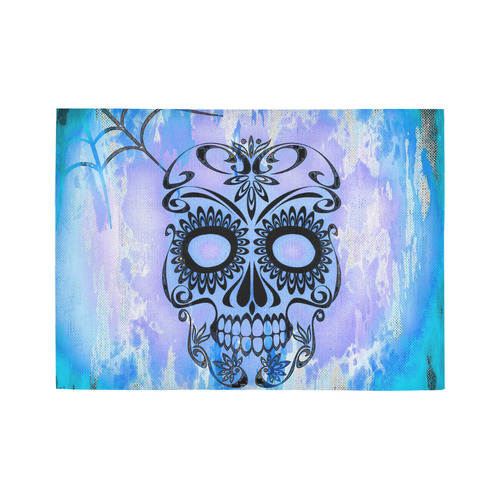 Skull20160404 Area Rug7'x5'