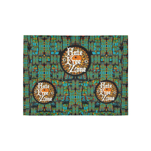 Hate Free Zone Area Rug 5'3''x4'