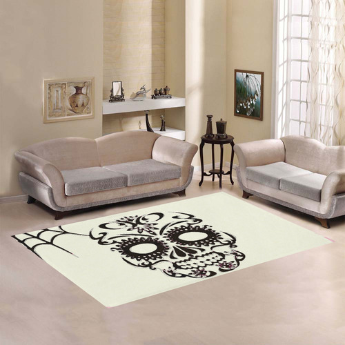 Skull20160401 Area Rug7'x5'