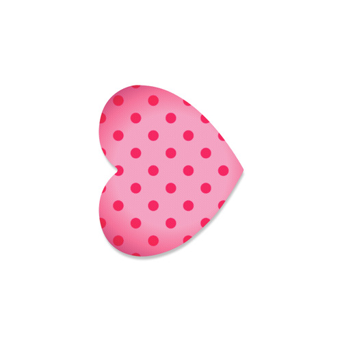 New heart-shaped mouse pad in shop. New arrival with Dots Heart Coaster