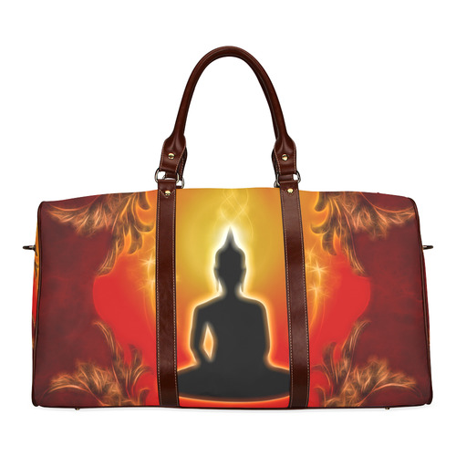 Buddha with light effect Waterproof Travel Bag/Large (Model 1639)