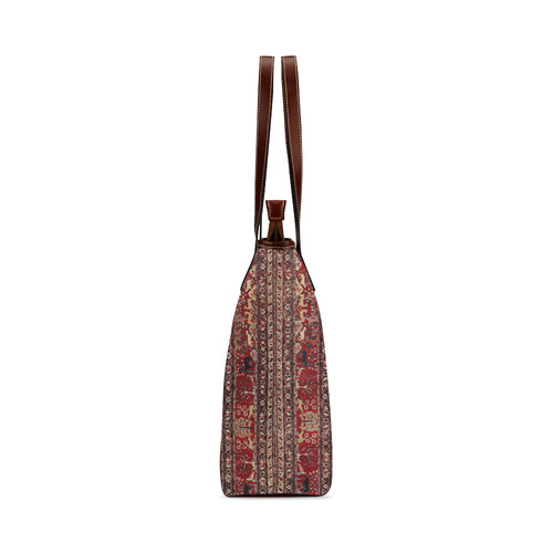 Vintage Persian Nature Animals Floral Rug Shoulder Tote Bag (Model 1646)