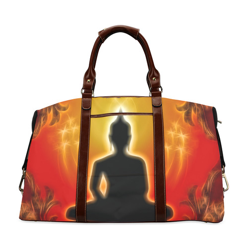 Buddha with light effect Classic Travel Bag (Model 1643) Remake