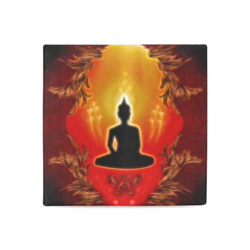 Buddha with light effect Women's Leather Wallet (Model 1611)
