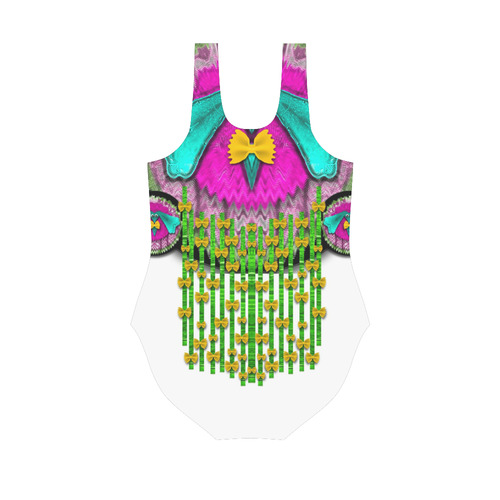 Love me give me a home Vest One Piece Swimsuit (Model S04)