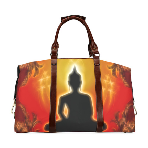 Buddha with light effect Classic Travel Bag (Model 1643) Remake