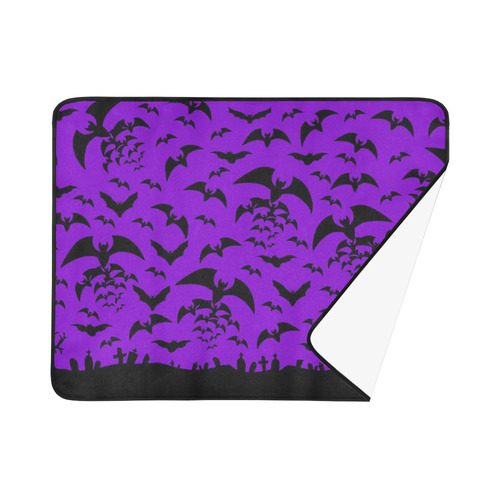 Purple Bats Beach Mat 78"x 60"