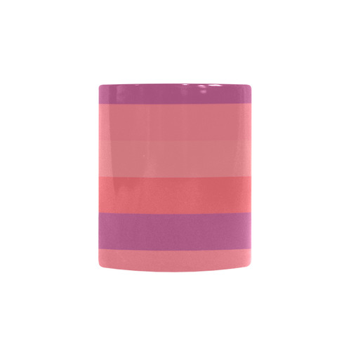 Luxury design. Vintage look. Elegant mug with artistic stripes. Purple, red sweet tones 2016 Custom Morphing Mug