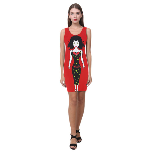 busty-betty_red Medea Vest Dress (Model D06)