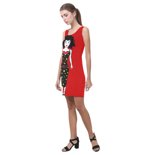 busty-betty_red Medea Vest Dress (Model D06)