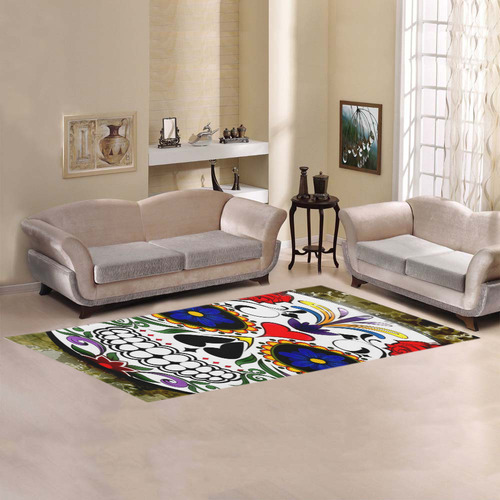 skull20160405 Area Rug 9'6''x3'3''