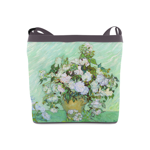 Roses Vincent Van Gogh Floral Fine Art Crossbody Bags (Model 1613)