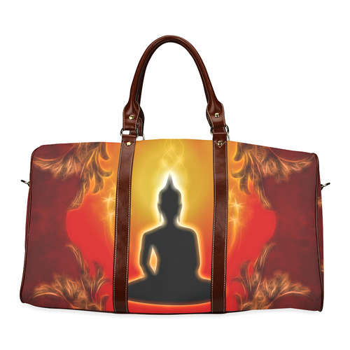 Buddha with light effect Waterproof Travel Bag/Large (Model 1639)