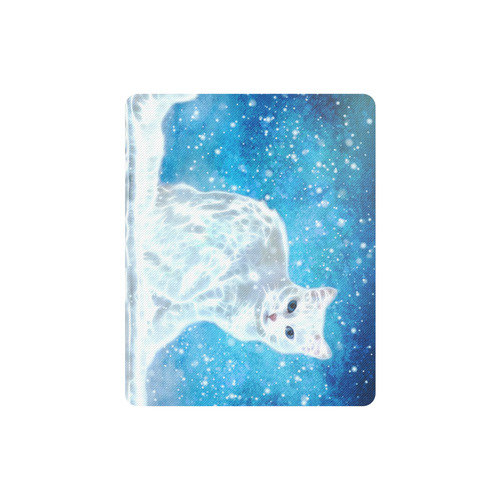 Abstract cute white cat Rectangle Mousepad