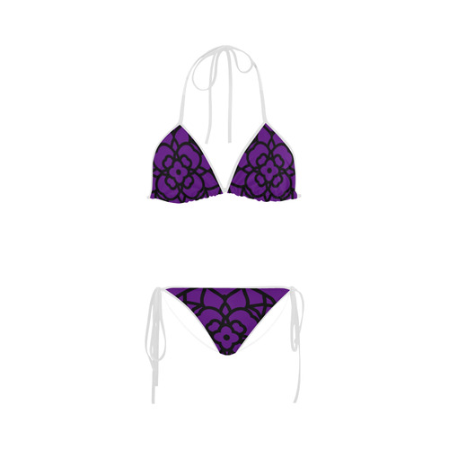 New artistic bikini in our designers shop. Latest fashion available here! Purple and black edition 2 Custom Bikini Swimsuit