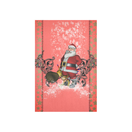 Santa claus with helper, phoenix Cotton Linen Wall Tapestry 40"x 60"