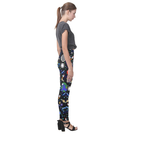 Galaxy Universe - Planets, Stars, Comets, Rockets Cassandra Women's Leggings (Model L01)