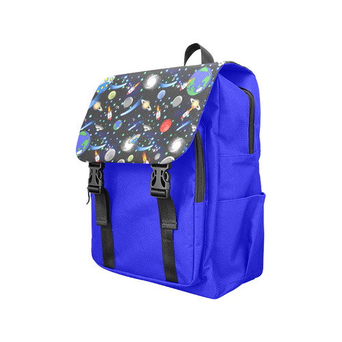 Galaxy Universe - Planets, Stars, Comets, Rockets Casual Shoulders Backpack (Model 1623)