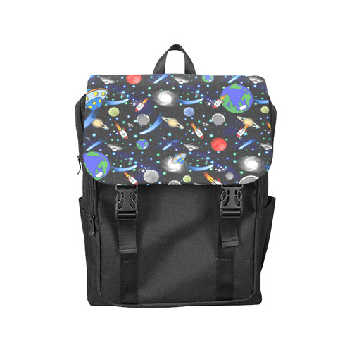 Galaxy Universe - Planets, Stars, Comets, Rockets Casual Shoulders Backpack (Model 1623)