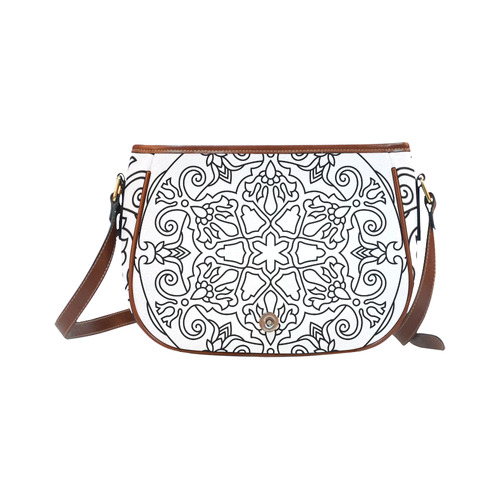 New! Luxury hand-drawn Mandala bag. New artistic bags in our shop. Arrivals for Christmas Saddle Bag/Large (Model 1649)