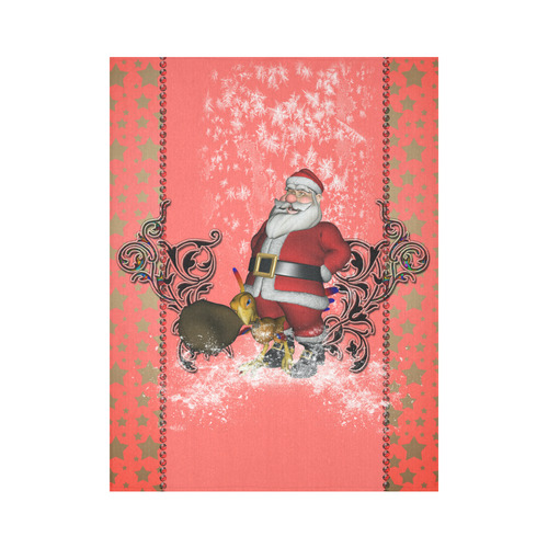 Santa claus with helper, phoenix Cotton Linen Wall Tapestry 60"x 80"