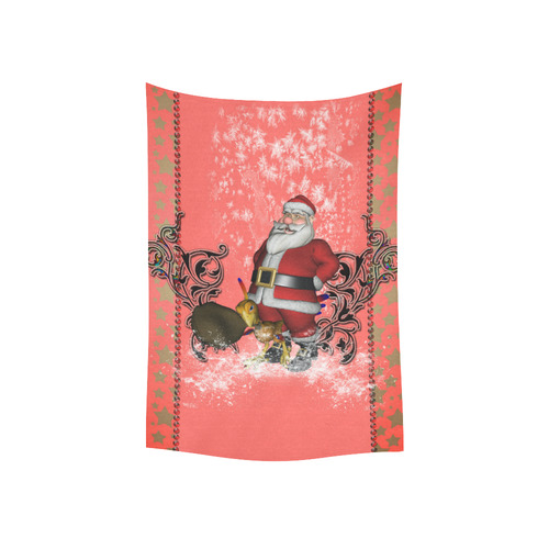 Santa claus with helper, phoenix Cotton Linen Wall Tapestry 40"x 60"