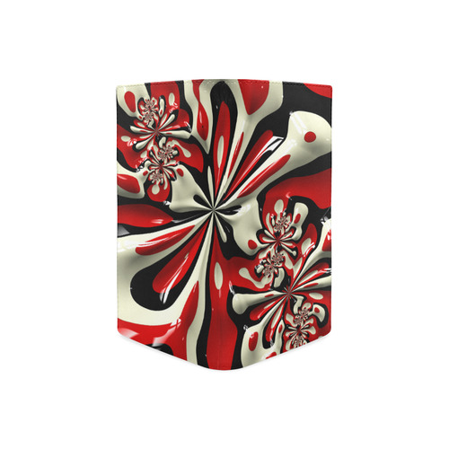 Red Splotch Women's Leather Wallet (Model 1611)