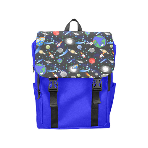 Galaxy Universe - Planets, Stars, Comets, Rockets Casual Shoulders Backpack (Model 1623)