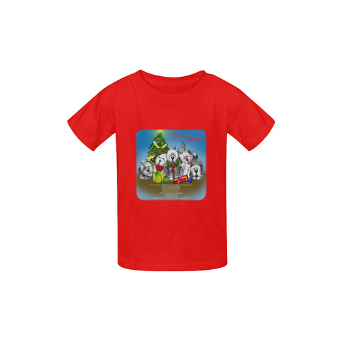 12 pups of Christmas!red Kid's  Classic T-shirt (Model T22)