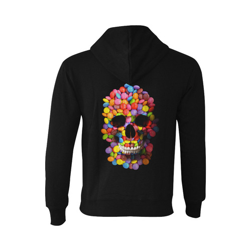 Sugar Candy Skull Halloween Oceanus Hoodie Sweatshirt (NEW) (Model H03)