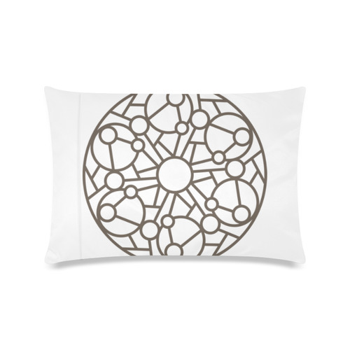 New in shop. Luxury hand-drawn artistic pillow with circles / Art edition 2016 Custom Zippered Pillow Case 16"x24"(Twin Sides)