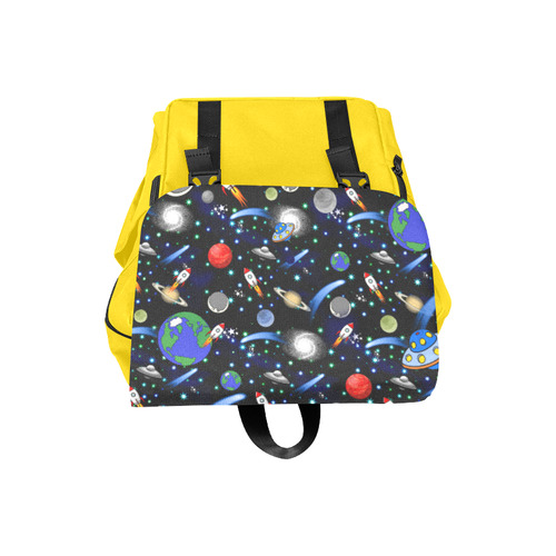 Galaxy Universe - Planets, Stars, Comets, Rockets Casual Shoulders Backpack (Model 1623)