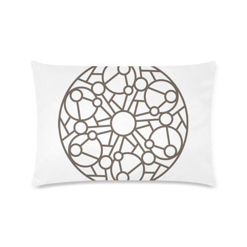 New in shop. Luxury hand-drawn artistic pillow with circles / Art edition 2016 Custom Zippered Pillow Case 16"x24"(Twin Sides)