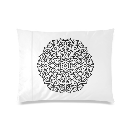 Luxury artistic pillow : black and white edition 2016 / vintage fashion Custom Zippered Pillow Case 20"x26"(Twin Sides)