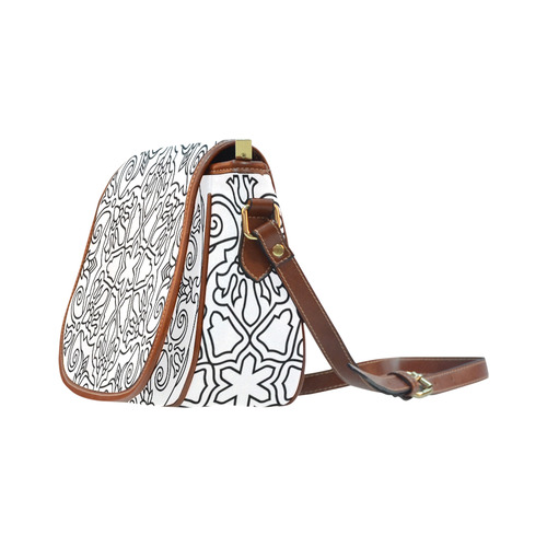 New! Luxury hand-drawn Mandala bag. New artistic bags in our shop. Arrivals for Christmas Saddle Bag/Large (Model 1649)