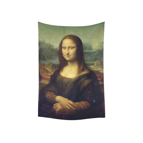 Mona Lisa Leonardo da Vinci Fine Art Cotton Linen Wall Tapestry 40"x 60"