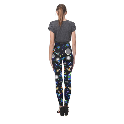 Galaxy Universe - Planets, Stars, Comets, Rockets Cassandra Women's Leggings (Model L01)