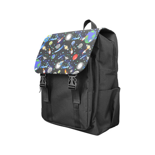 Galaxy Universe - Planets, Stars, Comets, Rockets Casual Shoulders Backpack (Model 1623)