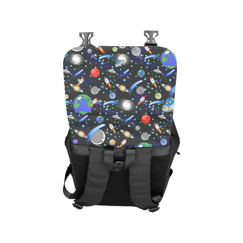 Galaxy Universe - Planets, Stars, Comets, Rockets Casual Shoulders Backpack (Model 1623)