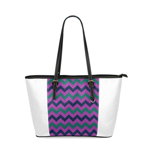 X-tra vagant! New designers bag collection with Original zig-zag stripes. Vintage edition 2016 Leather Tote Bag/Small (Model 1640)