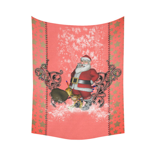 Santa claus with helper, phoenix Cotton Linen Wall Tapestry 60"x 80"