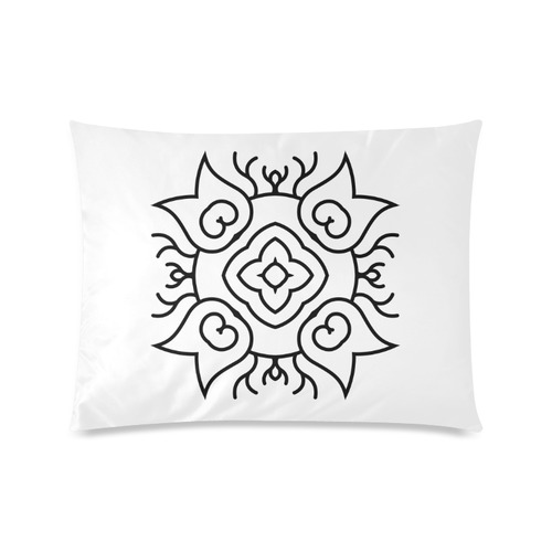 New artistic pillow available in Shop : black and white with tulips / Designers fashion 2016 Custom Picture Pillow Case 20"x26" (one side)