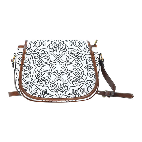 New! Luxury hand-drawn Mandala bag. New artistic bags in our shop. Arrivals for Christmas Saddle Bag/Large (Model 1649)