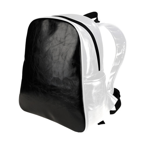 Luxury "sin" designers elegant bag. Black and white. Collection 2016 in contrast tones Multi-Pockets Backpack (Model 1636)